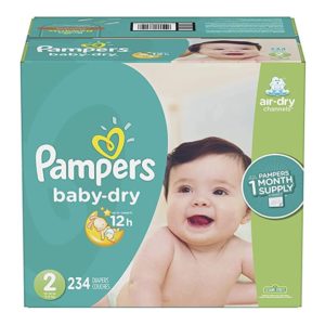 Size 2, Pampers Baby Dry Disposable Baby Diapers