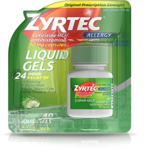 Zyrtec 24 HR Indoor/Outdoor Allergy Relief Liquid Gels